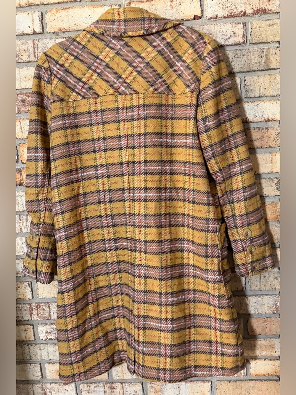 Free People plaid jacket Xs PTP 21” - Picture 4 of 5